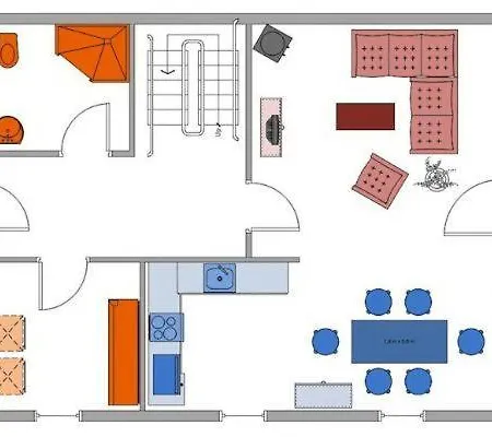 Tatil Evi Doppelhaushaelfte Dorfkoje Böhl